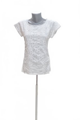 Damen -T-ShirtGenesisohne Aufdruck,farbeweiss,größe38