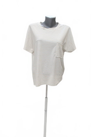Damen -T-ShirtFisherfieldohne Aufdruck,farbegestreift,größe42