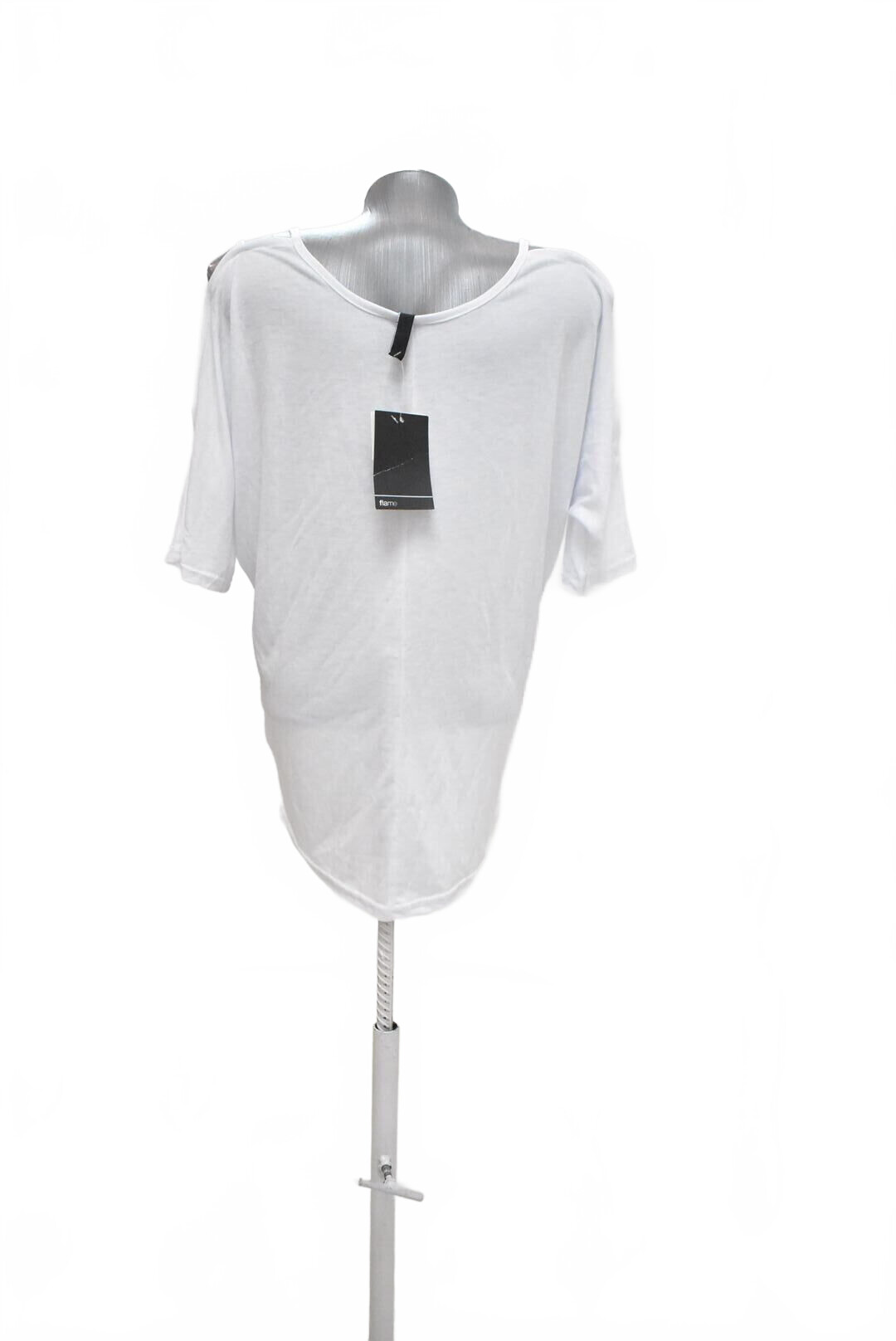 Damen -T-ShirtFlamemit Aufdruck,farbeweiss,größeS