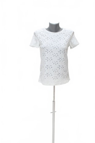 Damen -T-ShirtJaninaohne Aufdruck,farbeweiss,größeXS