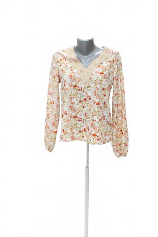 Damen -T-ShirtSheinohne Aufdruck,farbegeblümt,größe36