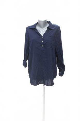 Damen -T-ShirtF&Fohne Aufdruck,farbeblau,größe42