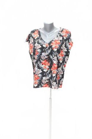 Damen -T-ShirtSheinohne Aufdruck,farbegeblümt,größe40