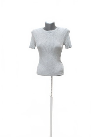 Damen -T-ShirtH&Mohne Aufdruck,farbesilber,größeXS