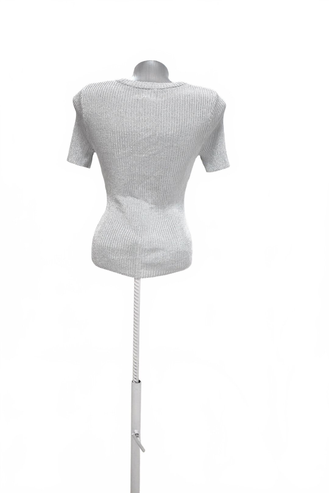 Damen -T-ShirtH&Mohne Aufdruck,farbesilber,größeXS