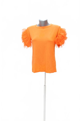Damen -T-ShirtGenesisohne Aufdruck,farbeorange,größeM