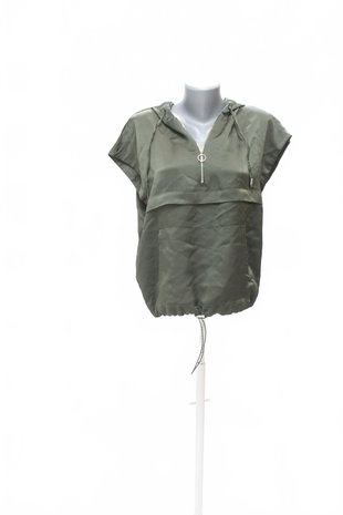 Damen -T-ShirtZaraohne Aufdruck,farbekhaki,größeXS