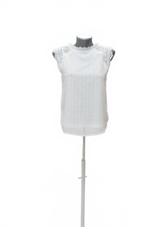 Damen -T-ShirtSheinohne Aufdruck,farbeweiss,größe34