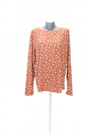Damen -T-ShirtGenesisohne Aufdruck,farbegeblümt,größe2XL