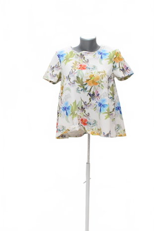 Damen -T-ShirtGenesisohne Aufdruck,farbegeblümt,größeM