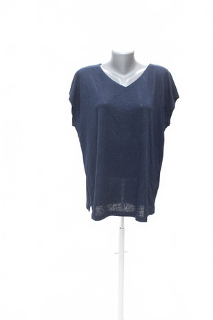 Damen -T-ShirtEsmaraohne Aufdruck,farbeblau,größe44