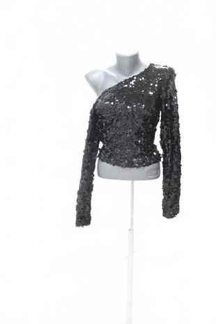 Damen -T-ShirtAmisuohne Aufdruck,farbeschwarz,größeM