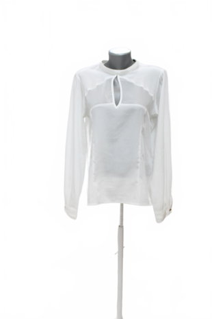 Damen -T-ShirtKotonohne Aufdruck,farbeweiss,größe42