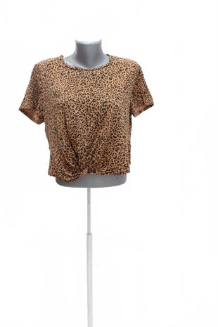 Damen -T-ShirtH&Mohne Aufdruck,farbeanimal-print,größeL