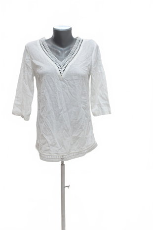 Damen -T-ShirtEsmaraohne Aufdruck,farbeweiss,größe34