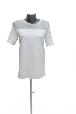 Damen -T-ShirtF&Fohne Aufdruck,farbeweiss,größe38