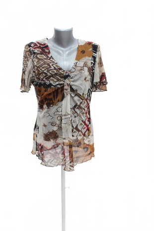 Damen -T-ShirtGenesisohne Aufdruck,farbegemustert,größeL