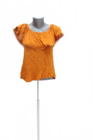 Damen -T-ShirtGenesisohne Aufdruck,farbeorange,größeS