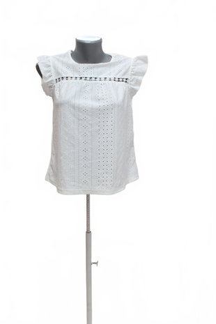 Damen -T-ShirtSheinohne Aufdruck,farbeweiss,größeXS