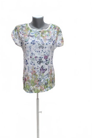 Damen -T-ShirtOrsayohne Aufdruck,farbegeblümt,größeS