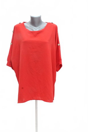 Damen -T-ShirtGenesisohne Aufdruck,farberot,größe2XL