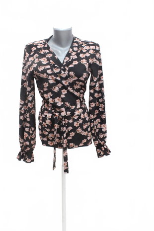 Damen -T-ShirtSheinohne Aufdruck,farbegeblümt,größeM