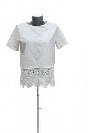 Damen -T-ShirtReservedohne Aufdruck,farbeweiss,größeM