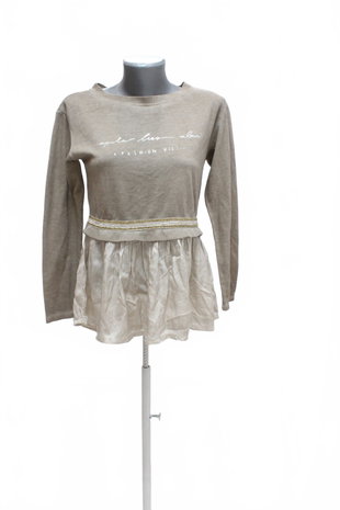 Damen -T-ShirtGenesismit Aufdruck,farbebraun,größeS