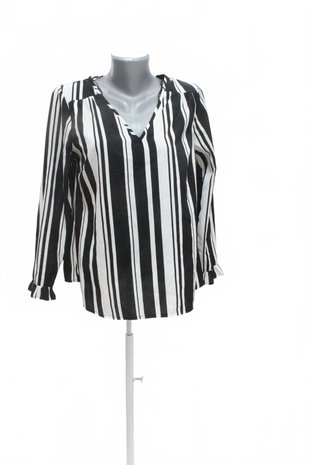 Damen -T-ShirtPapayaohne Aufdruck,farbegestreift,größe38