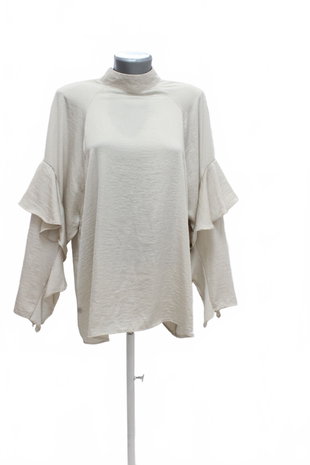 Damen -T-ShirtH&Mohne Aufdruck,farbebeige,größe40