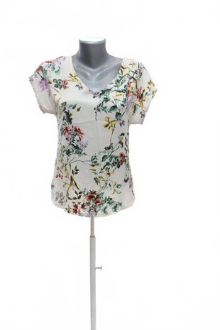 Damen -T-ShirtOrsayohne Aufdruck,farbegeblümt,größeS
