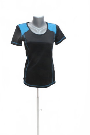 Damen -T-ShirtCrivitohne Aufdruck,farbeschwarz,größeM