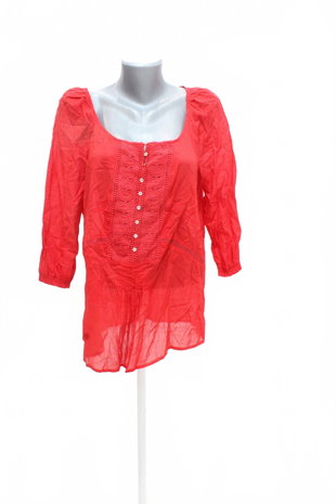 Damen -T-ShirtZaraohne Aufdruck,farberot,größeL