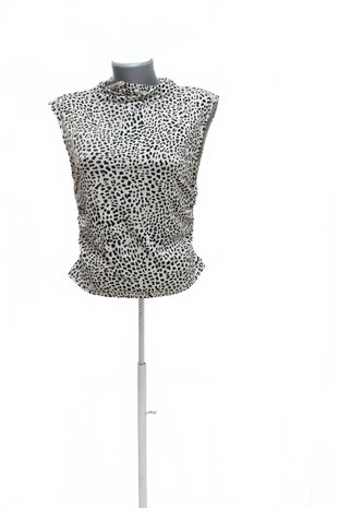 Damen -T-ShirtH&Mohne Aufdruck,farbeanimal-print,größeL