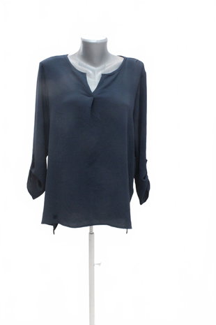 Damen -T-ShirtVero Modaohne Aufdruck,farbeblau,größeXL