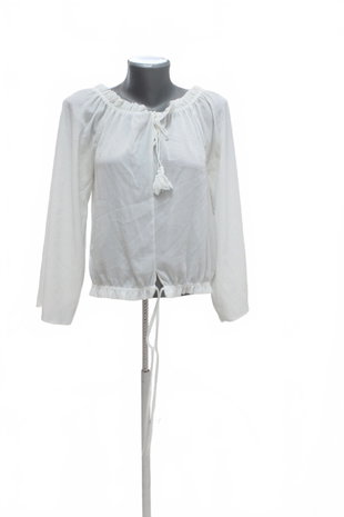 Damen -T-ShirtJaninaohne Aufdruck,farbeweiss,größe40