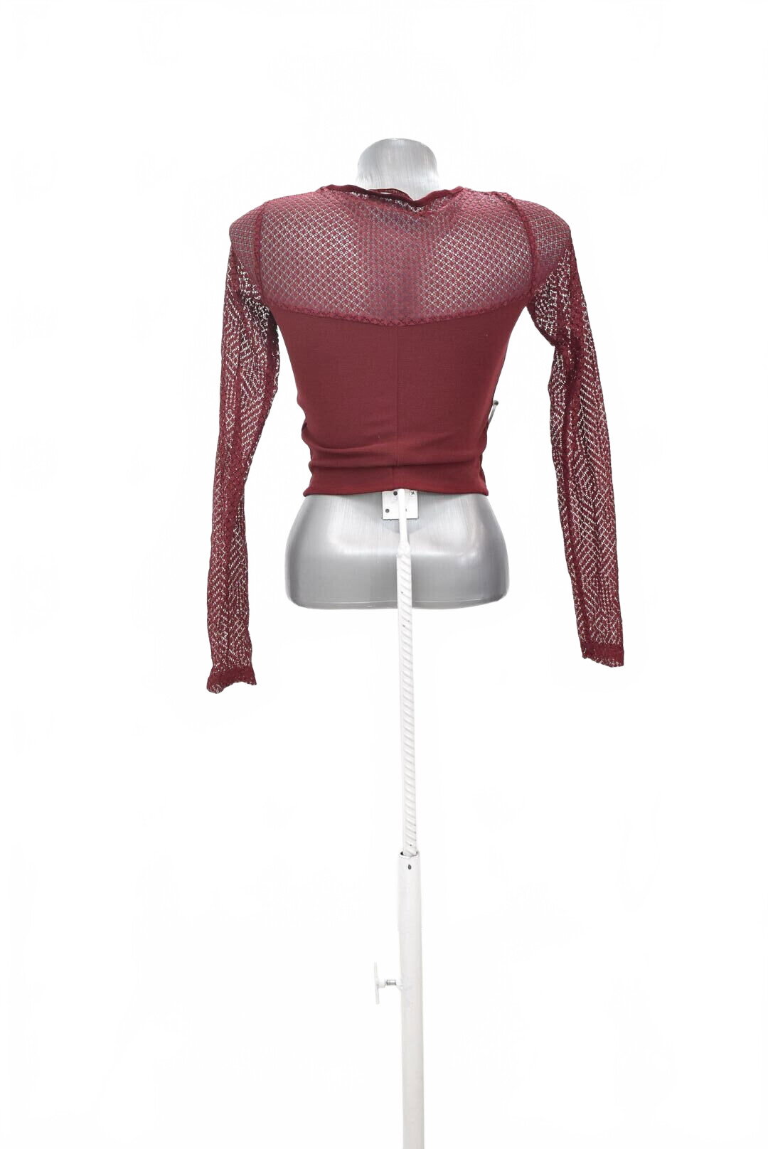 Damen -T-ShirtPull&Bearohne Aufdruck,farbebordo,größeS