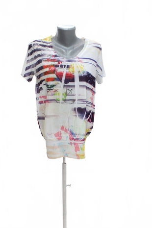 Damen -T-ShirtGenesisohne Aufdruck,farbegemustert,größe38