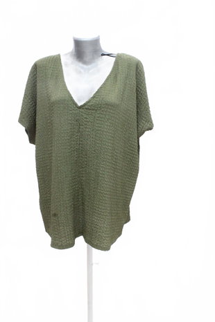 Damen -T-ShirtGenesisohne Aufdruck,farbekhaki,größe48