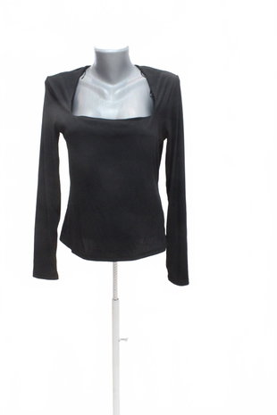 Damen -T-ShirtH&Mohne Aufdruck,farbeschwarz,größeL