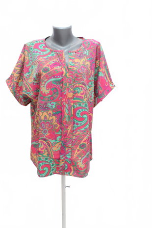 Damen -T-ShirtGenesisohne Aufdruck,farbegemustert,größe2XL