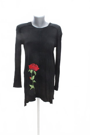 Damen -T-ShirtZaraohne Aufdruck,farbeschwarz,größeM