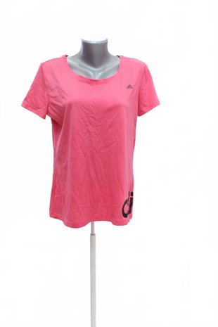 Damen -T-ShirtAdidasohne Aufdruck,farberute,größeXL