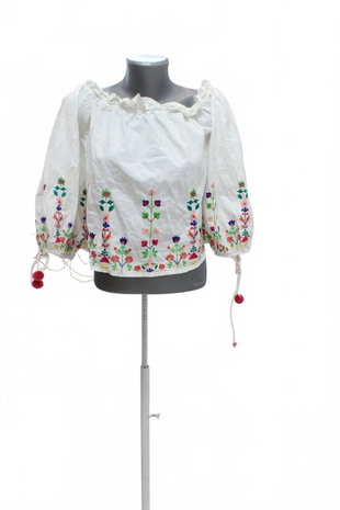 Damen -T-ShirtStradivariusohne Aufdruck,farbegeblümt,größeM