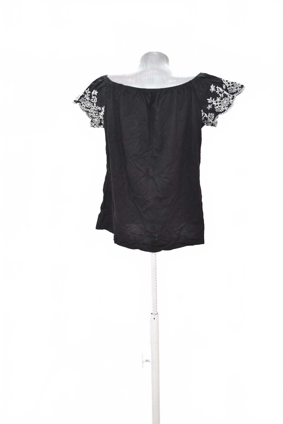 Damen -T-ShirtF&Fohne Aufdruck,farbeschwarz,größe42