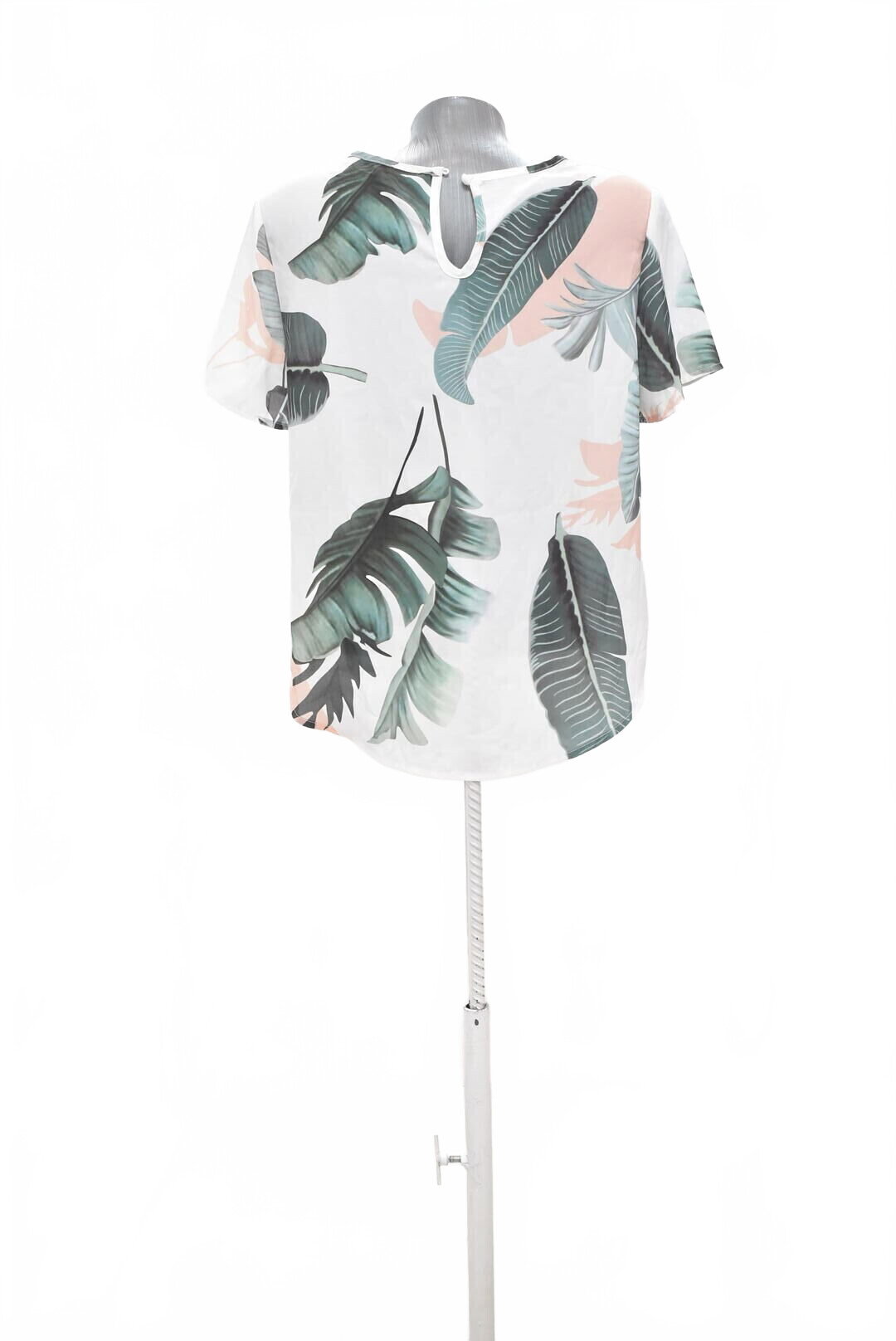 Damen -T-ShirtSheinohne Aufdruck,farbegeblümt,größeS