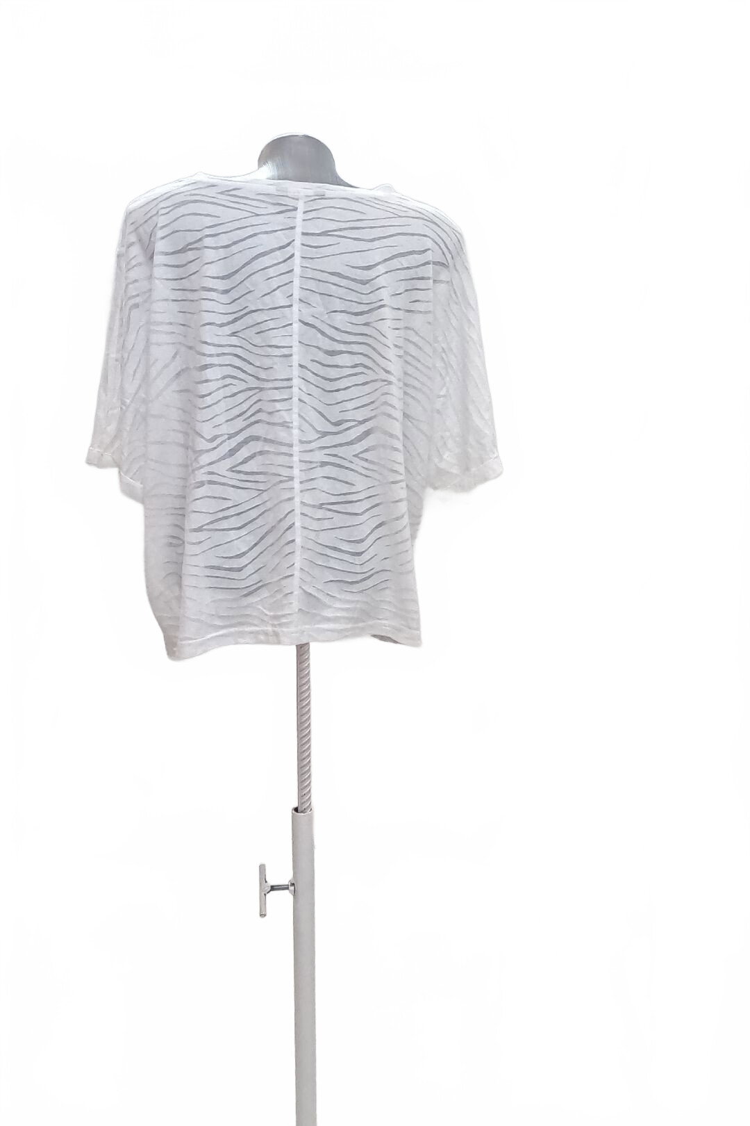 Damen -T-ShirtF&Fohne Aufdruck,farbeweiss,größe48