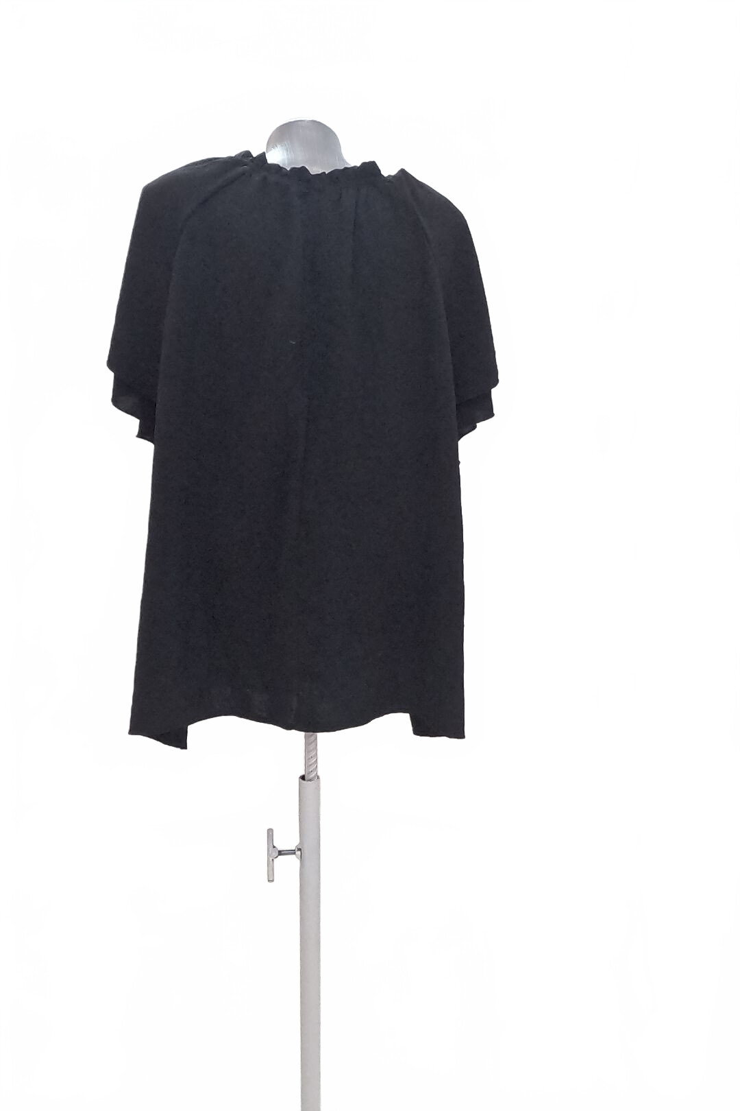 Damen -T-ShirtSheinohne Aufdruck,farbeschwarz,größe3XL