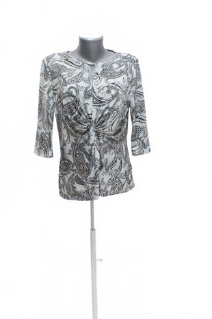 Damen -T-ShirtF&Fmit Aufdruck,farbegemustert,größe42