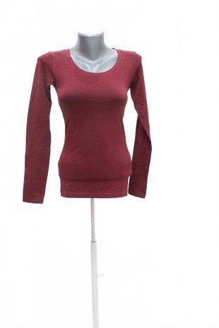 Damen -T-ShirtGateohne Aufdruck,farbebordo,größe34